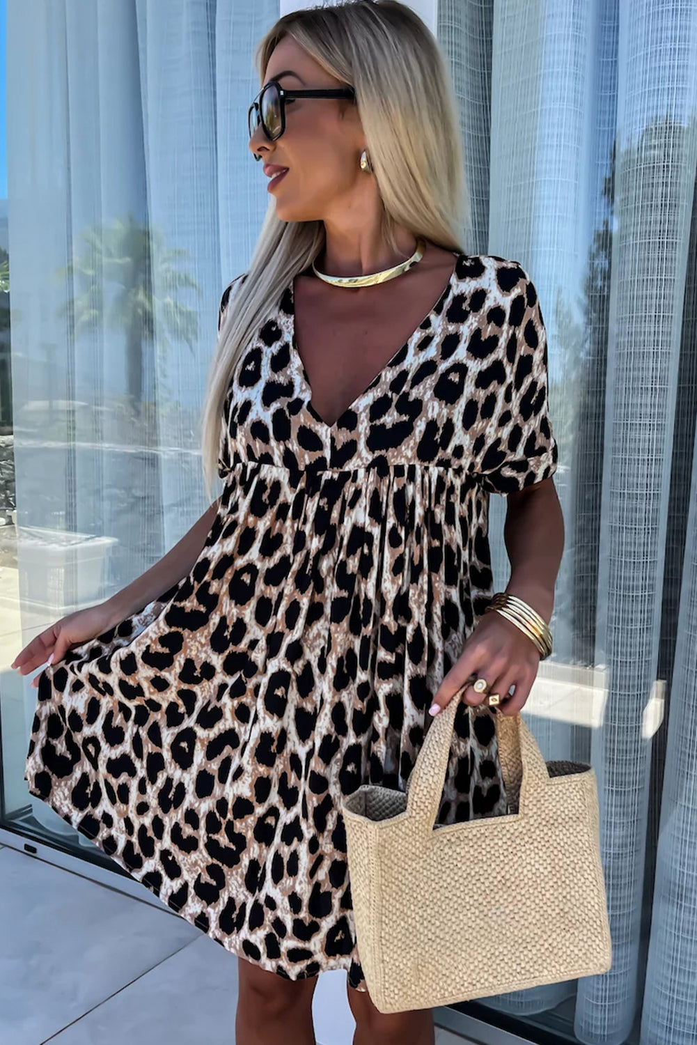 Kleid mit Pantherprint