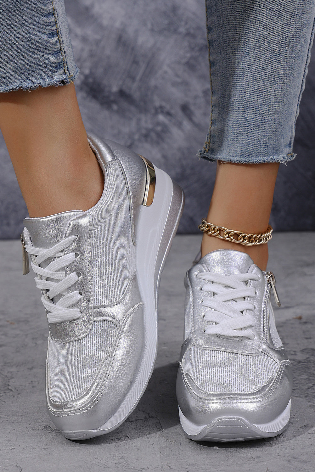 Zip Up Sneakers