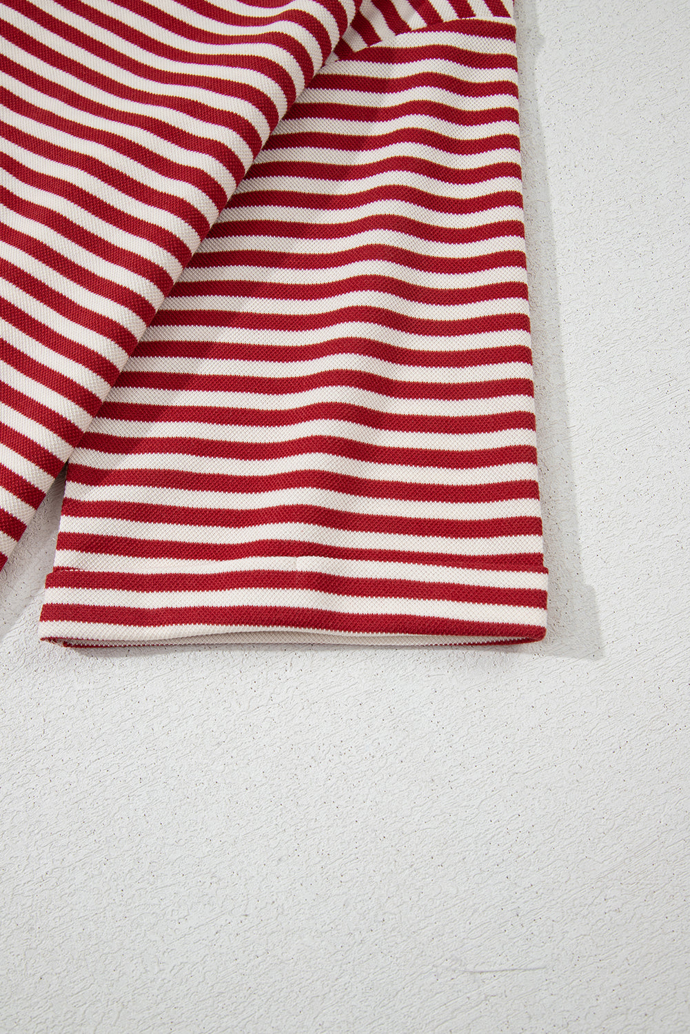 Red Striped Bowknot Backless T-Shirt