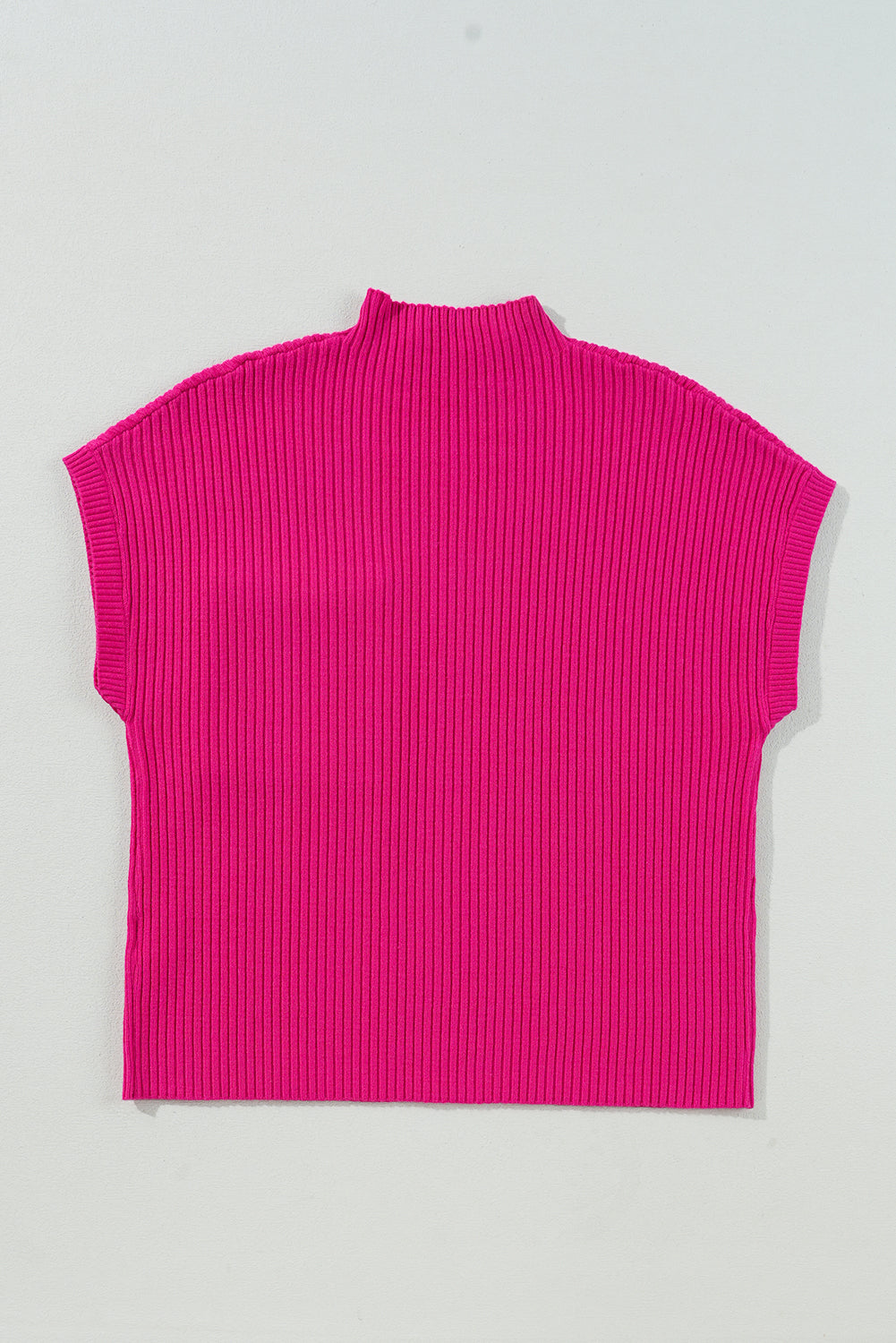 Ribbed Knit Short Sleeve Sweater in diffrent colors