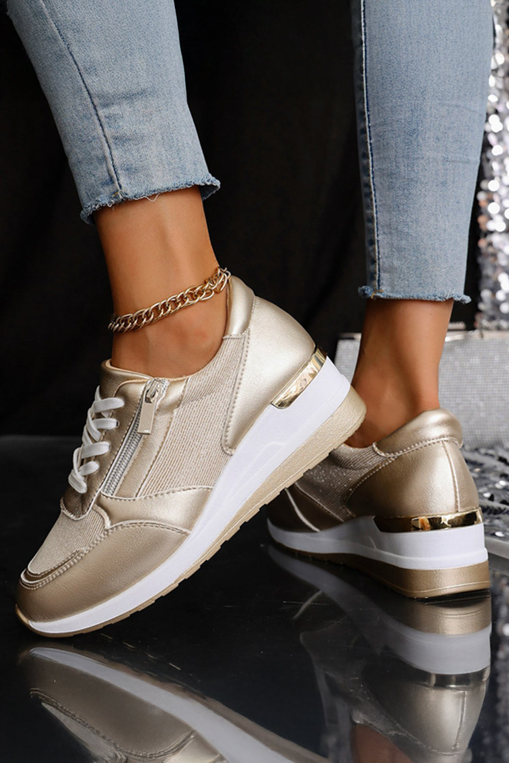 Zip Up Sneakers