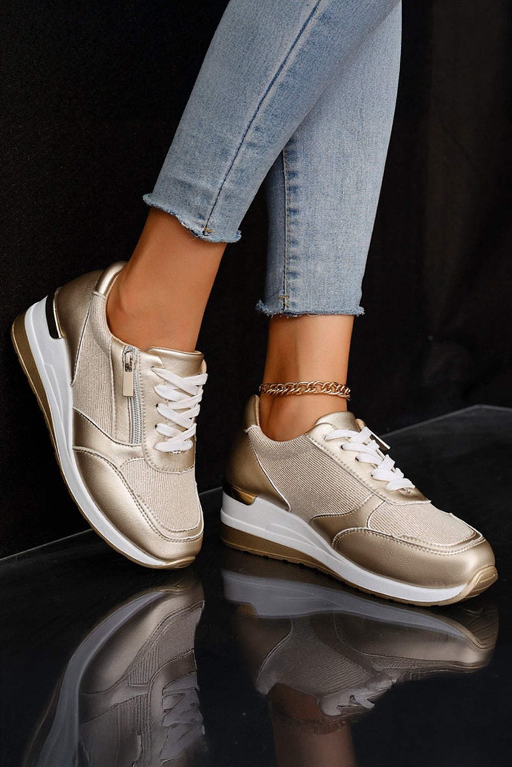 Zip Up Sneakers