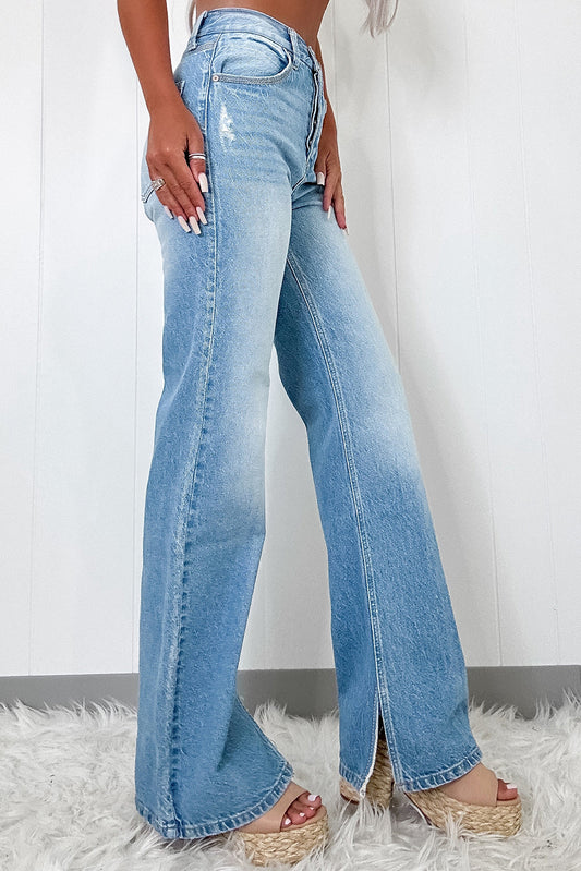 Myosotis Ripped High Rise Jeans