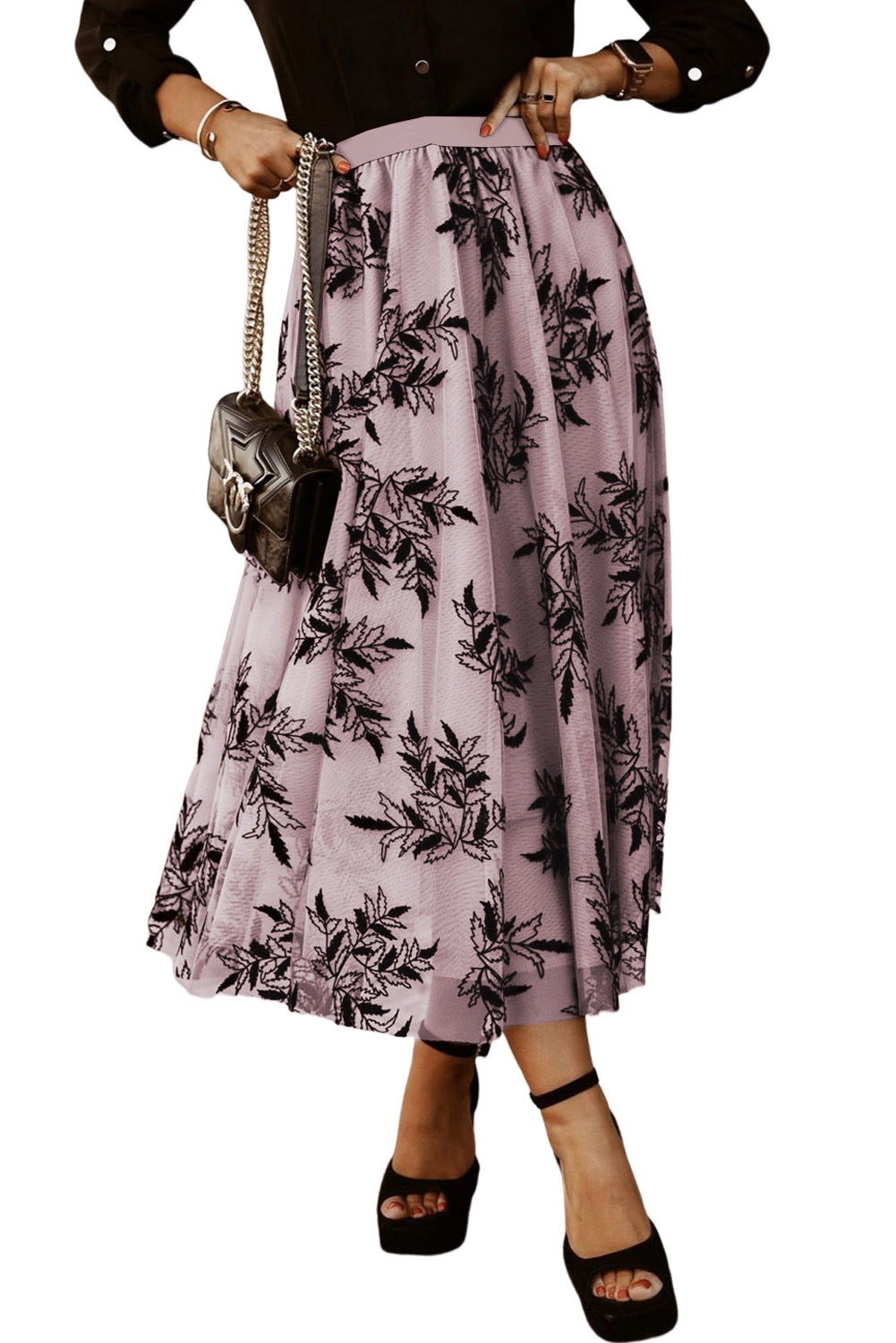 Blossom Floral High Waist Maxi Skirt