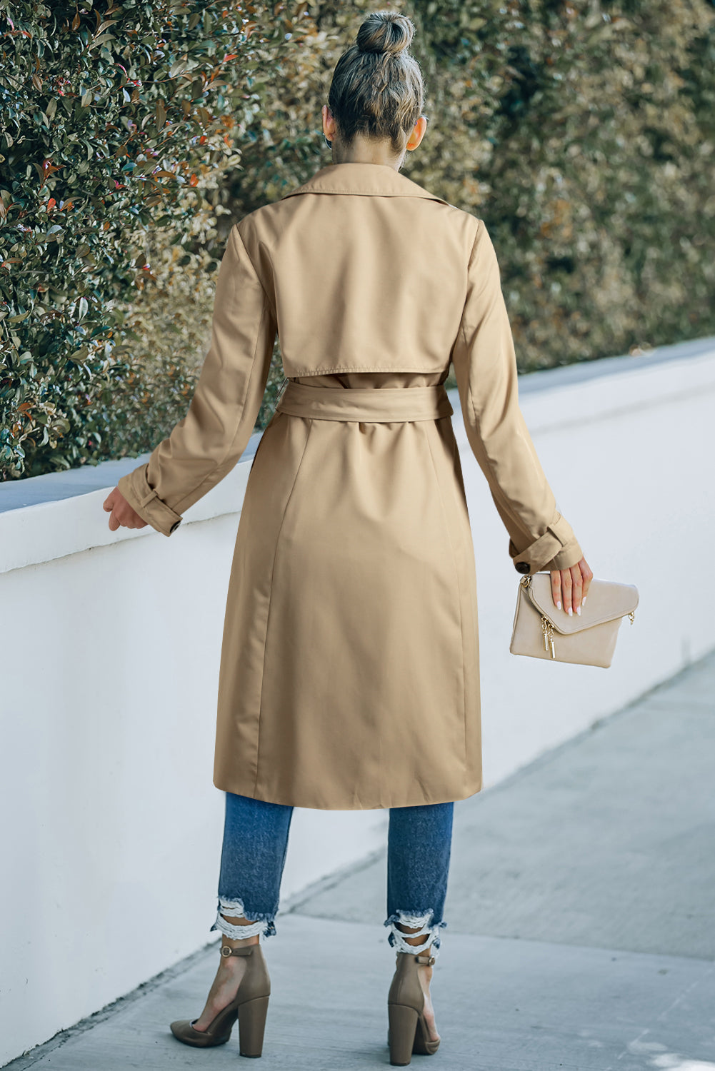 Pale Khaki Trenchcoat