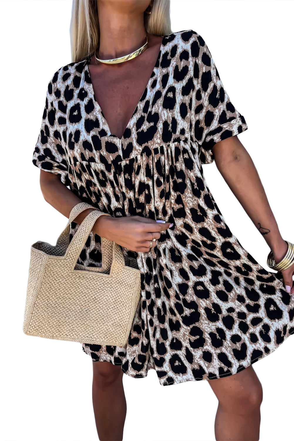 Kleid mit Pantherprint