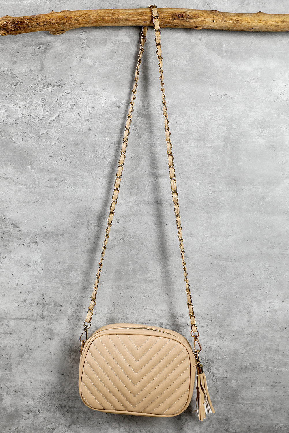 Leather Chain Strap Shoulder Bag