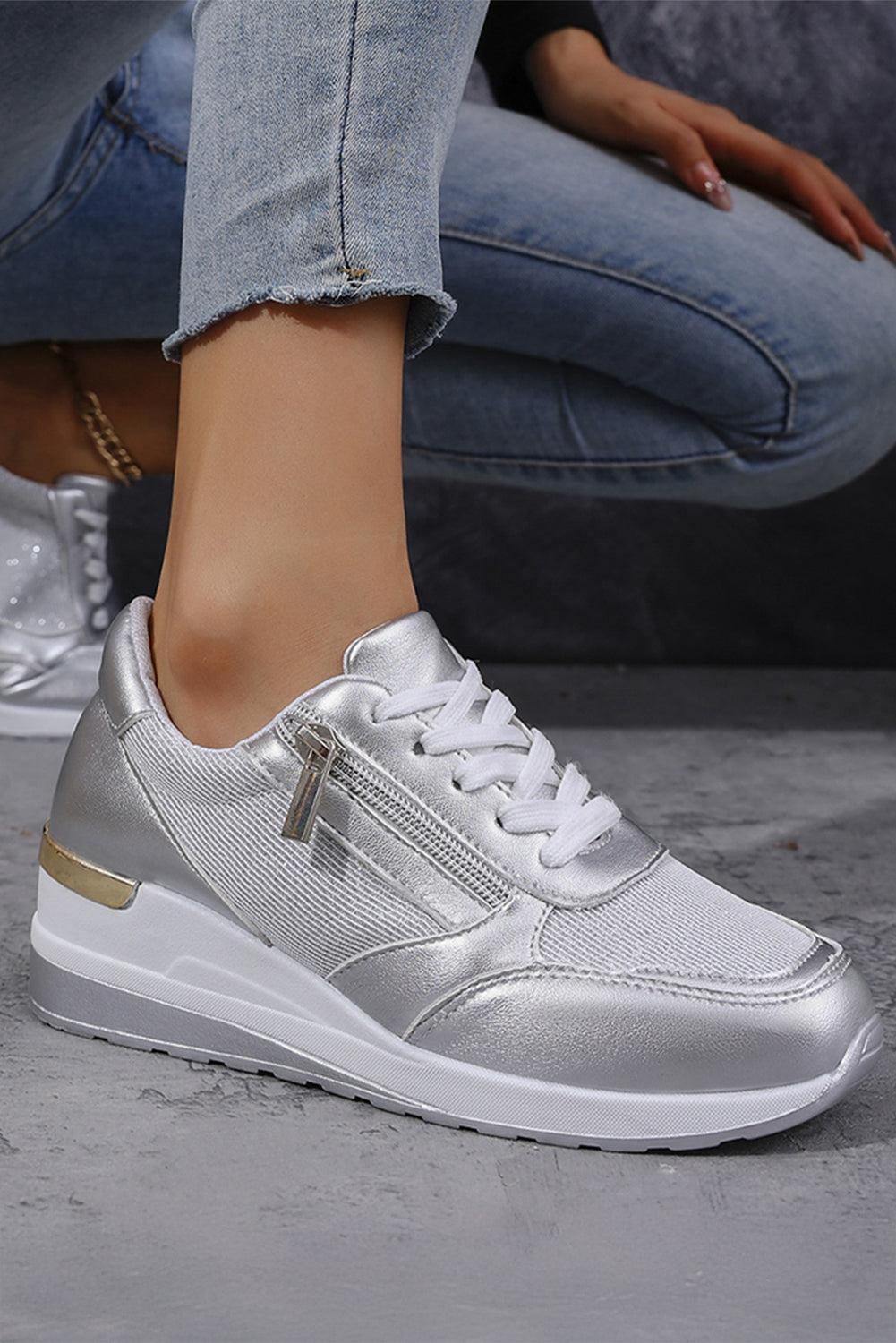 Zip Up Sneakers