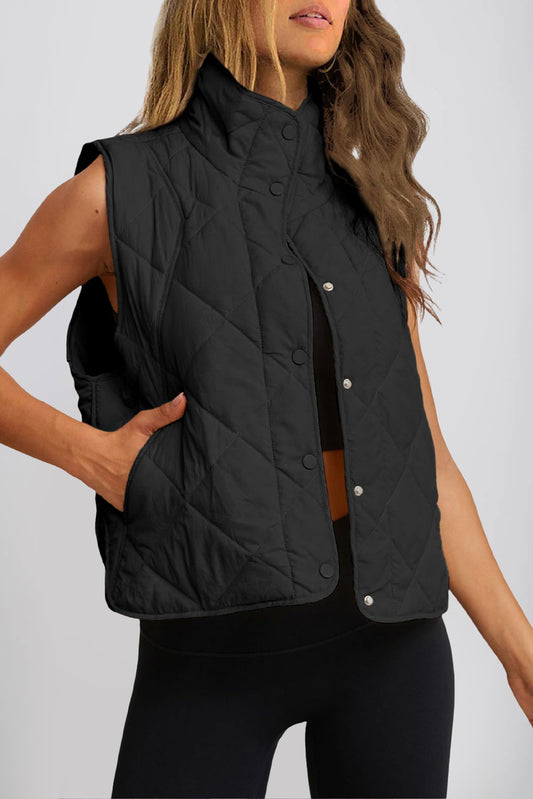 Black High Neck Bodywarmer