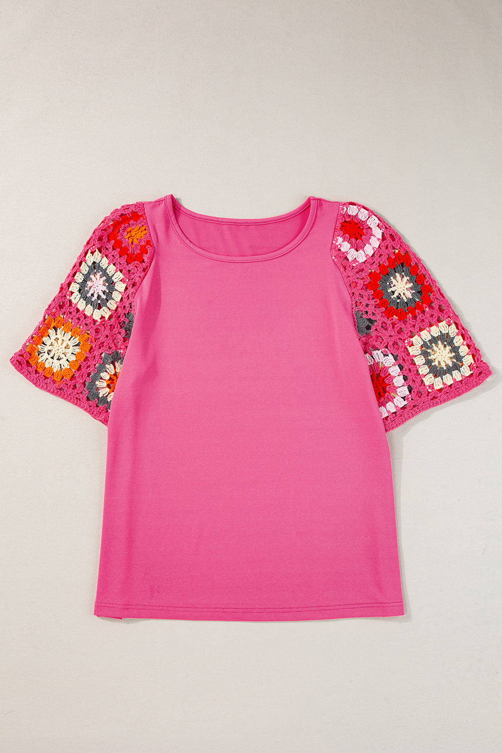 Crochet Short Sleeve T Shirt different colors