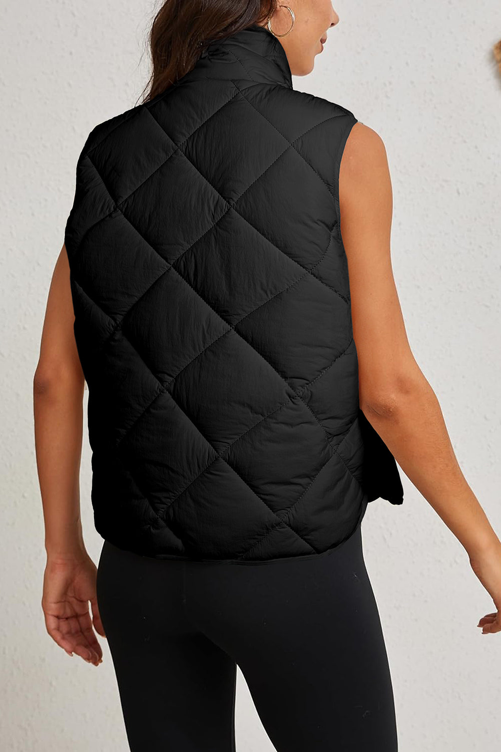 Black High Neck Bodywarmer