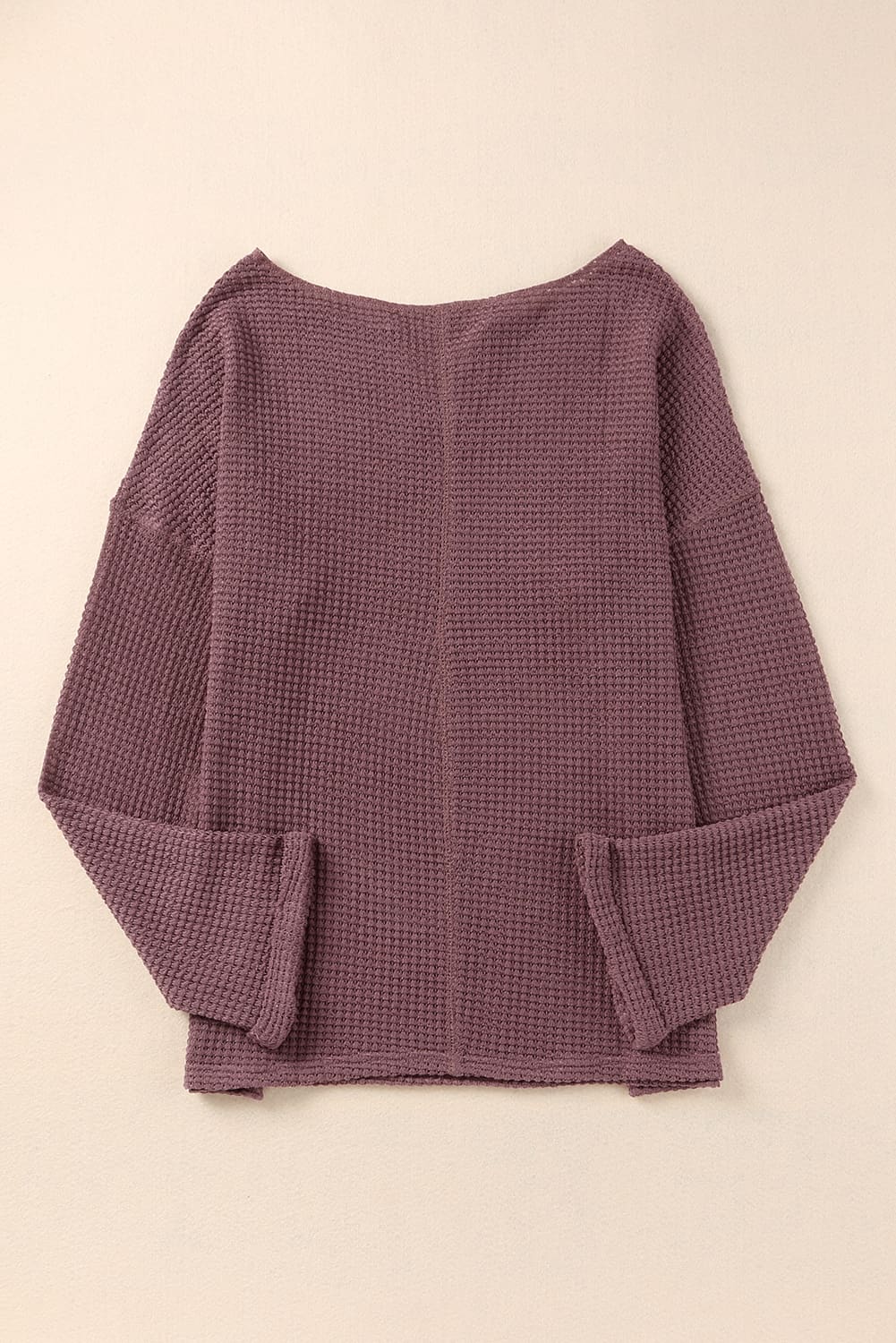 Purple Waffle Knit Top