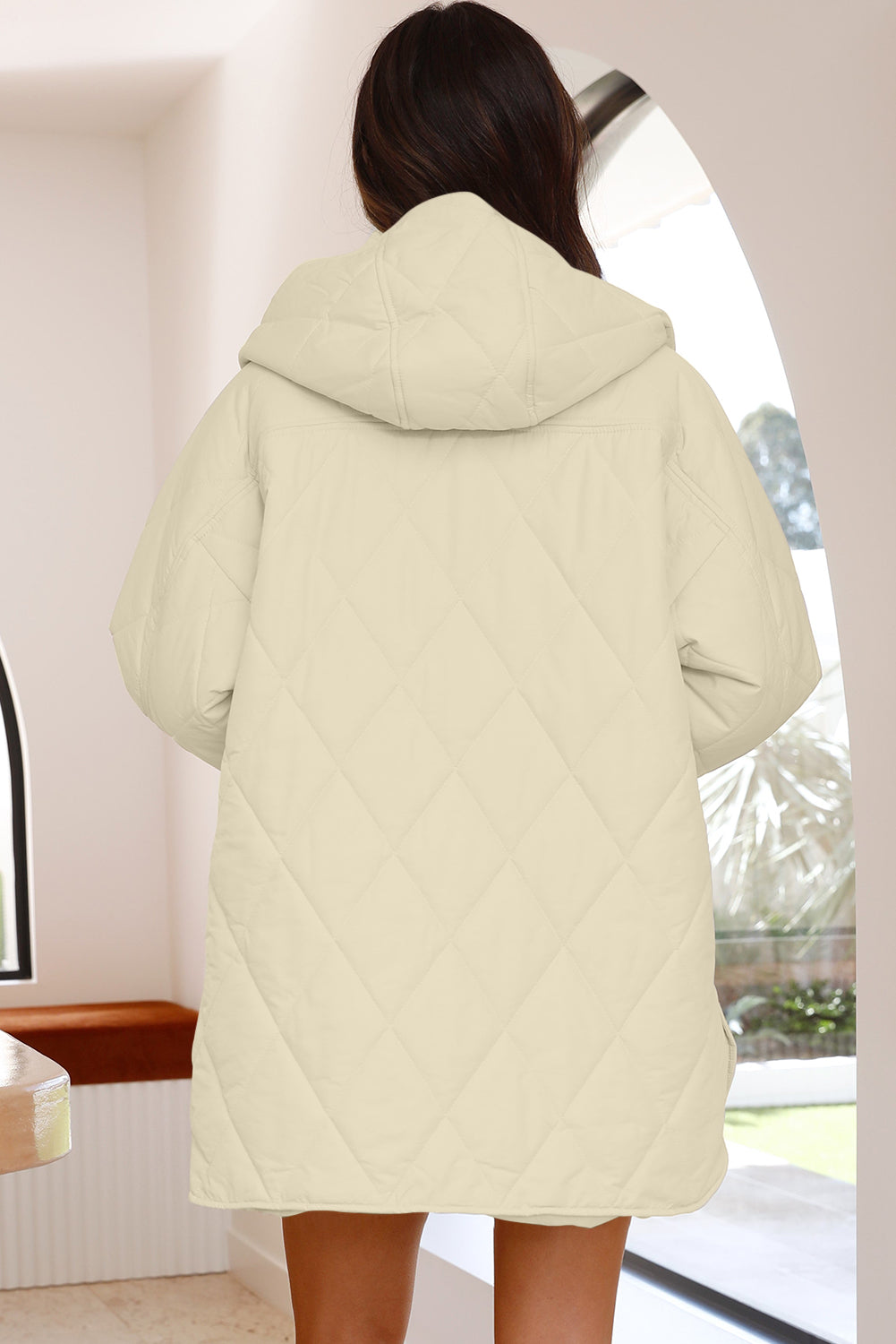 Beige Puffer Coat