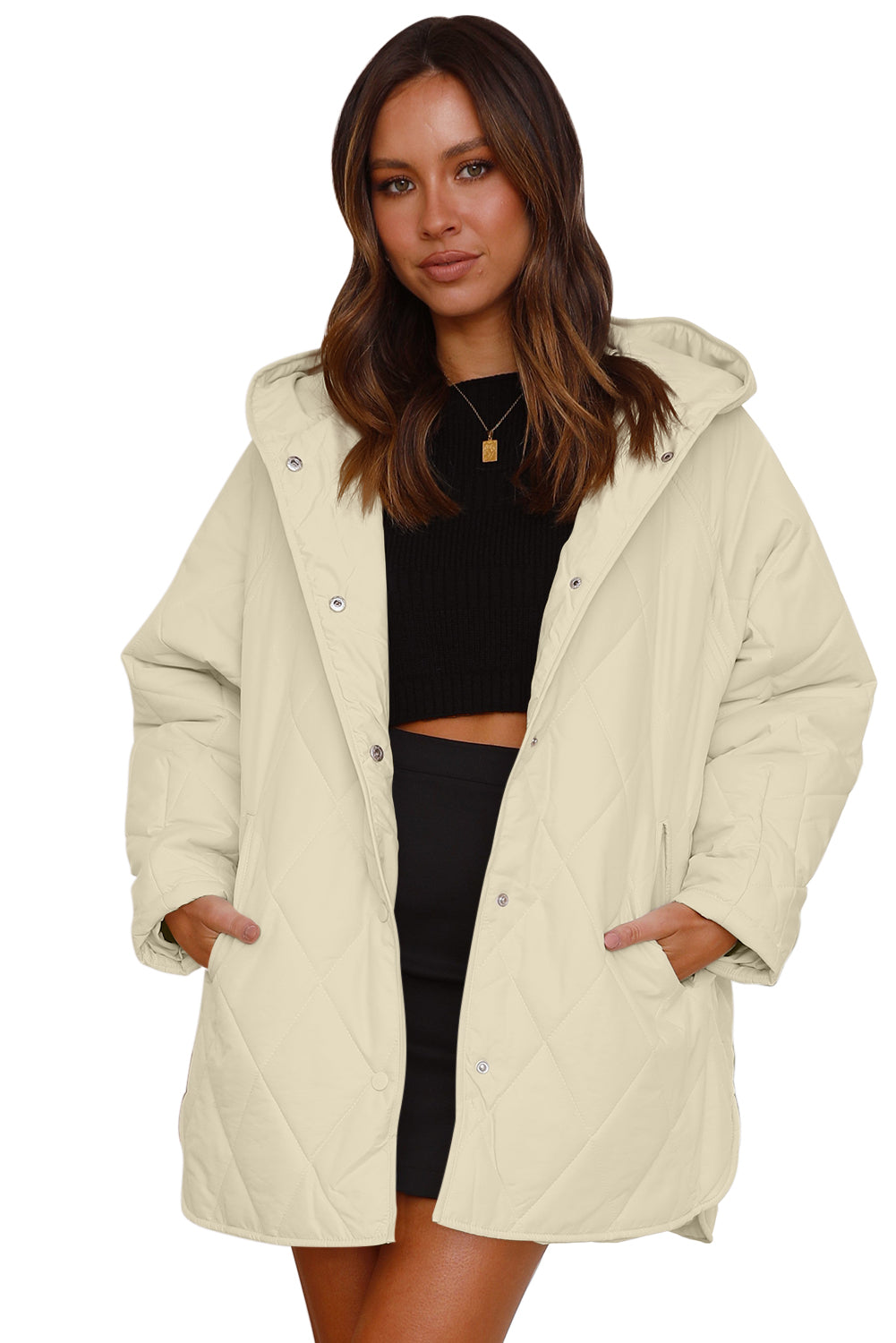 Beige Puffer Coat