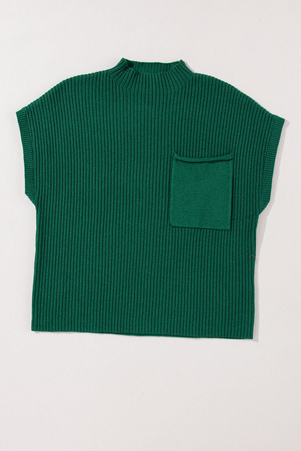 Ribbed Knit Short Sleeve Sweater in diffrent colors