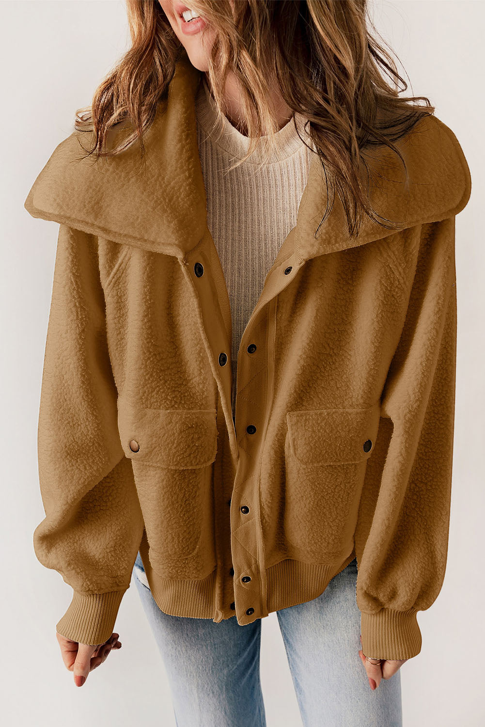 Brown Fleece Jacket