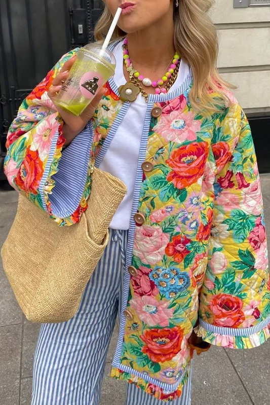 Floral Puffer Jackets