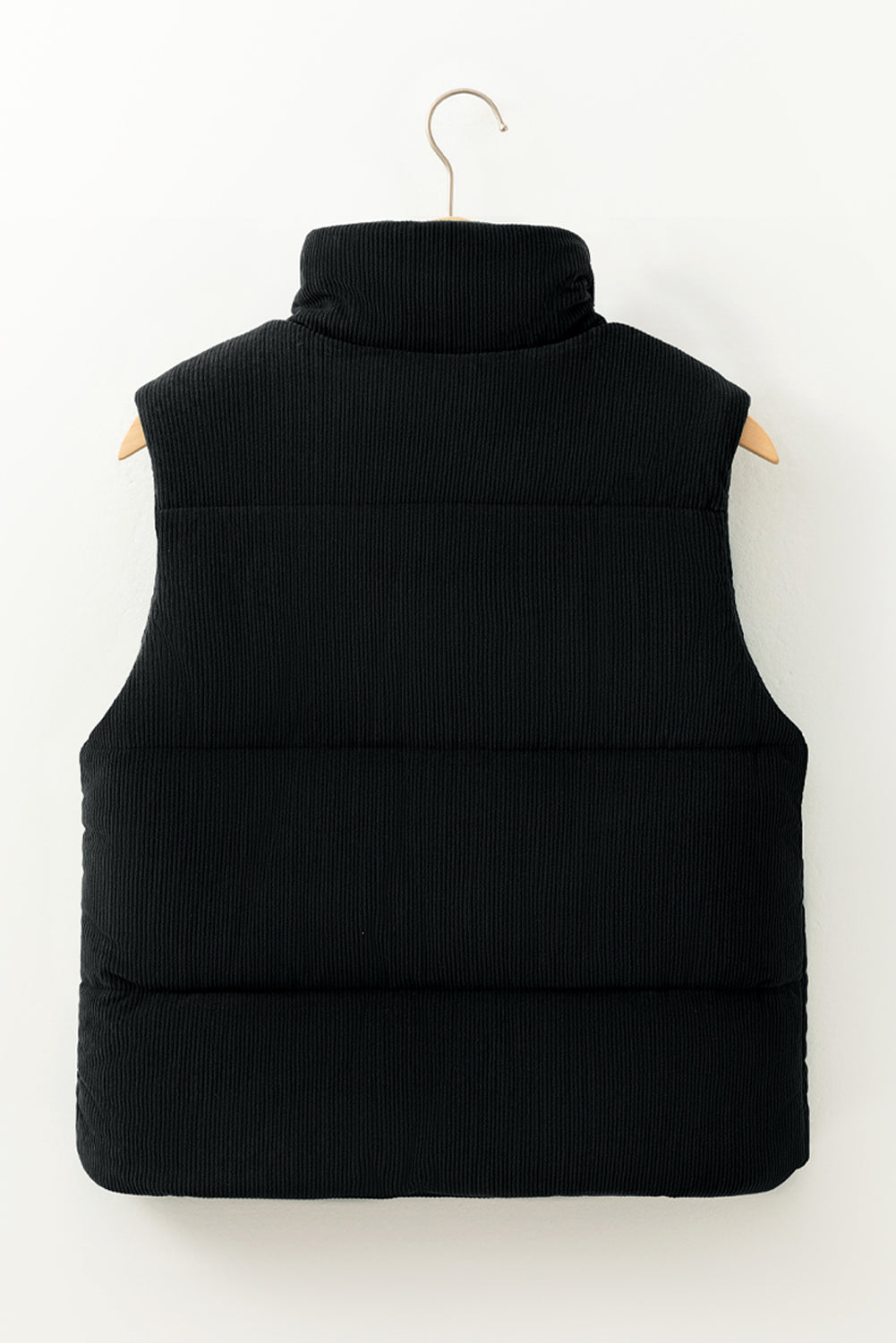 Black, Brown or Jungle Green Rib Puffer Vest