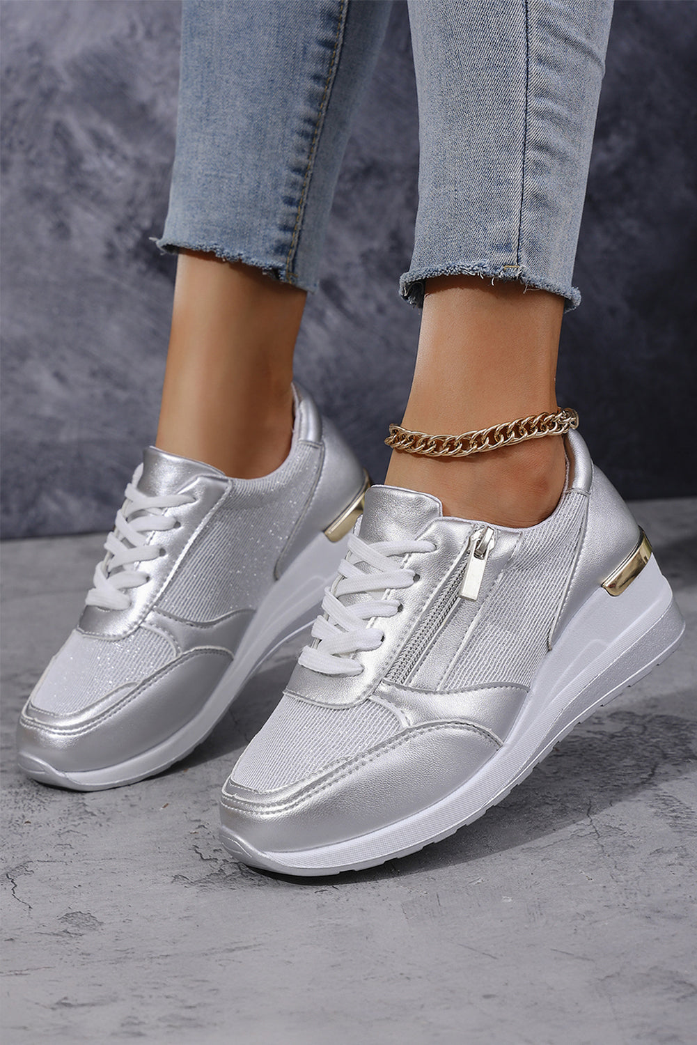 Zip Up Sneakers