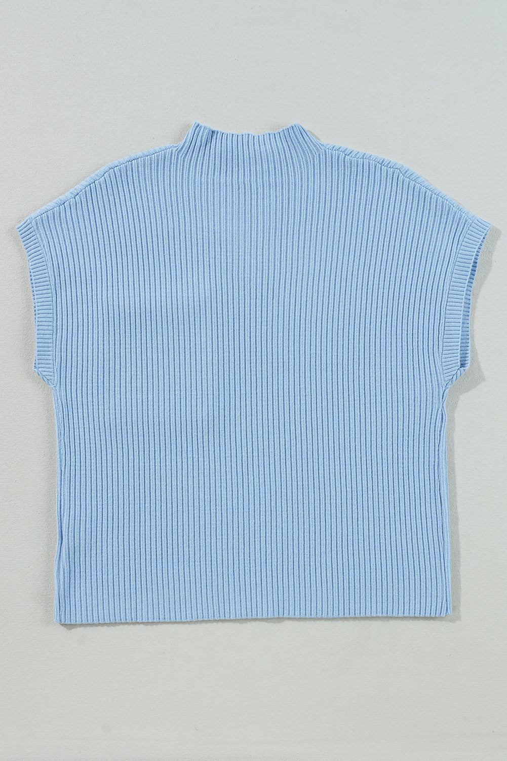 Ribbed Knit Short Sleeve Sweater in diffrent colors