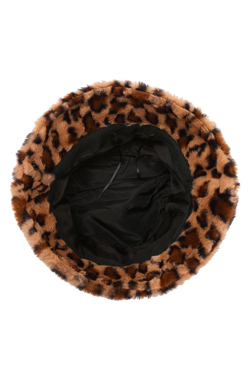 Leopard Plush Fisherman Hat