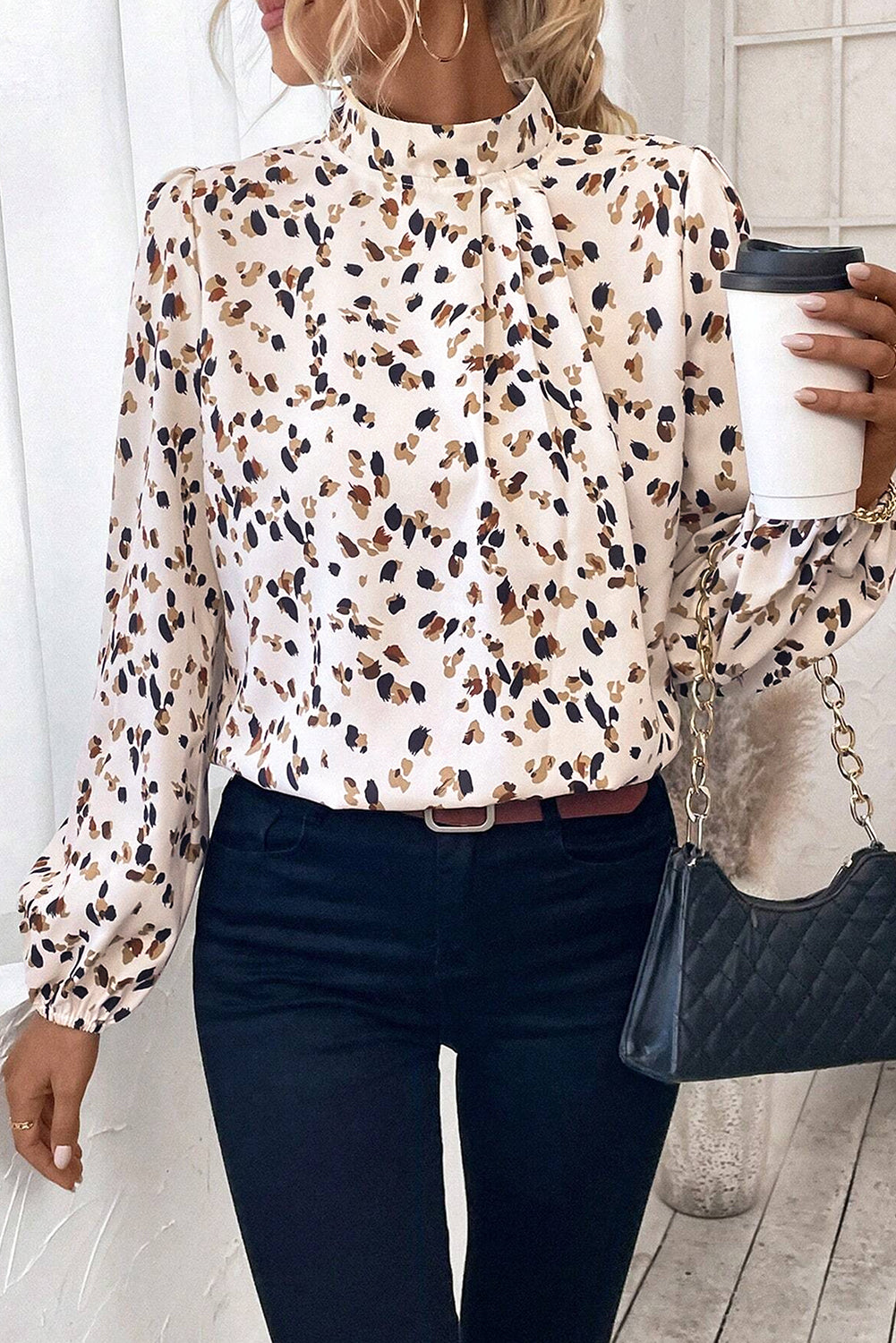 Bluse mit Print