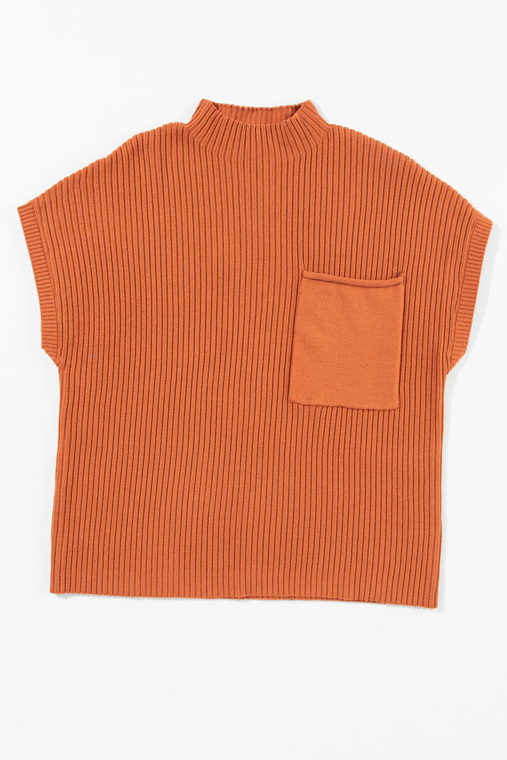 Ribbed Knit Short Sleeve Sweater in diffrent colors