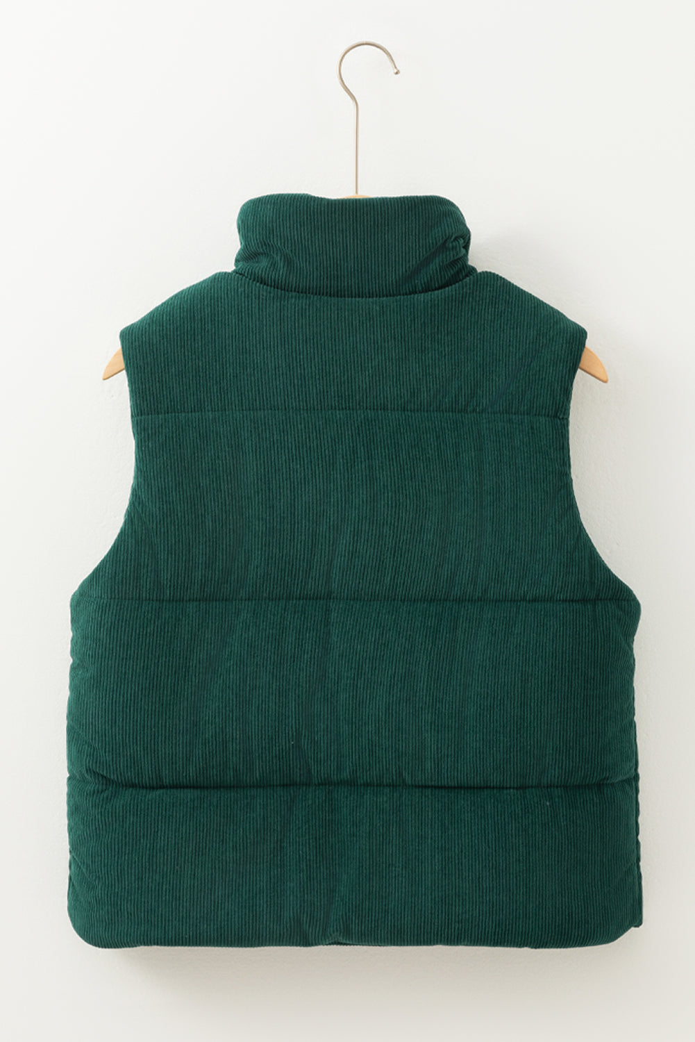 Black, Brown or Jungle Green Rib Puffer Vest