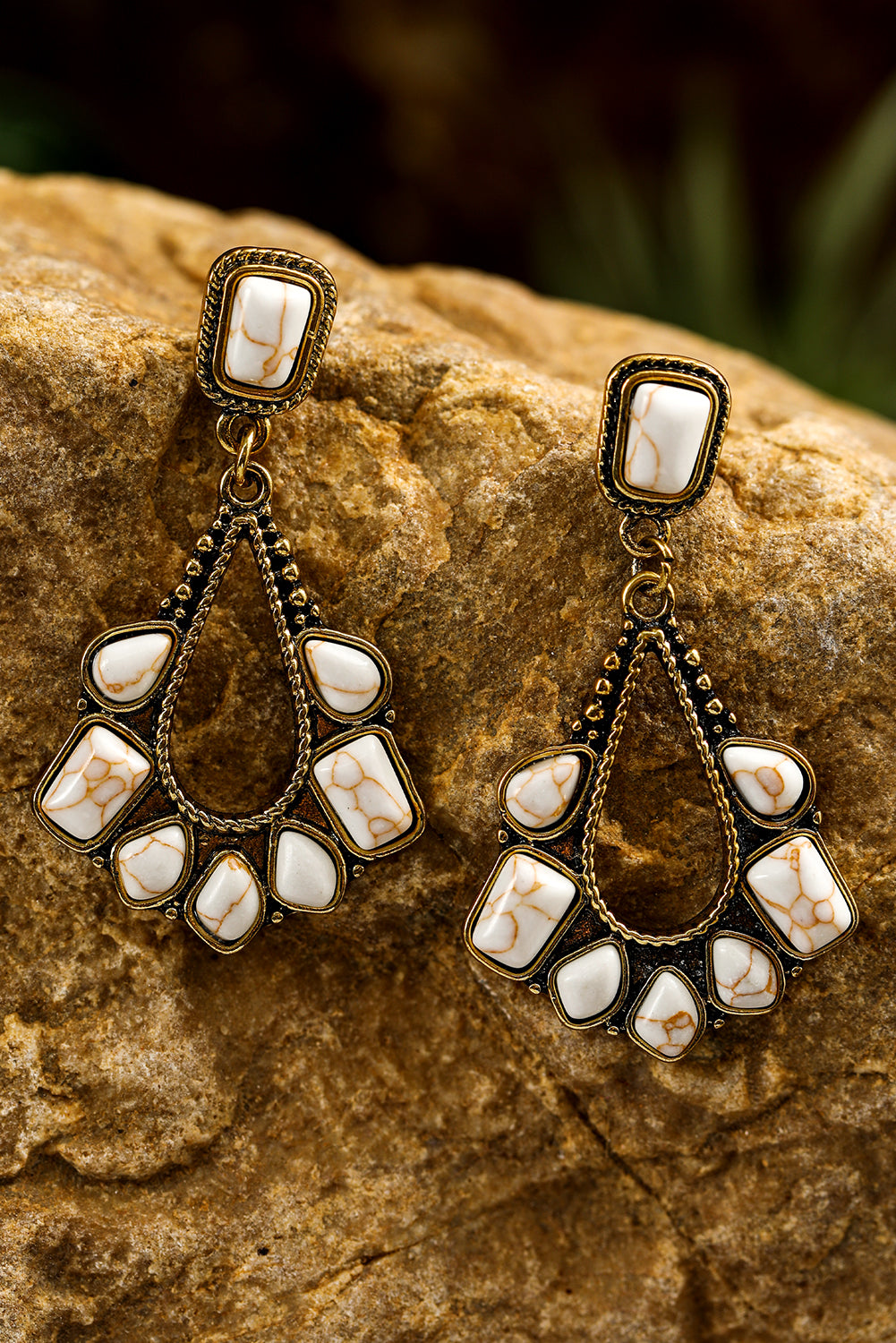 White Turquoise Dangle Accessories