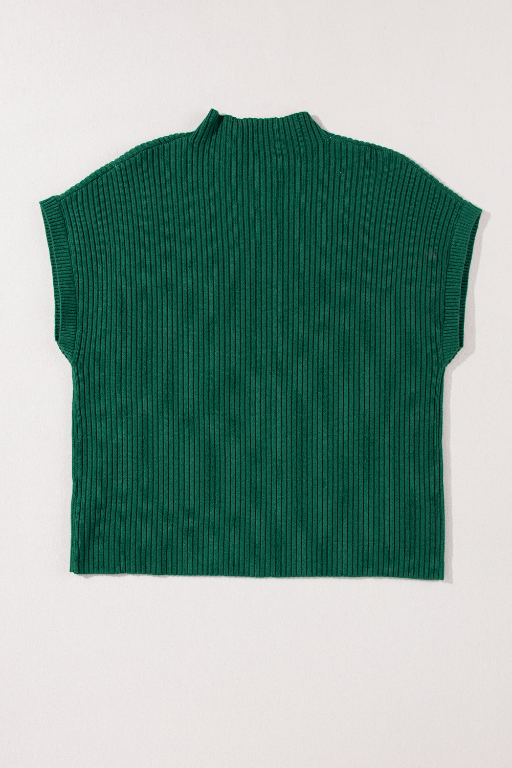 Ribbed Knit Short Sleeve Sweater in diffrent colors